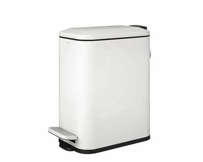 Elegante Witte Badkamer Prullenbak 5L | Duurzaam en Stijlvol