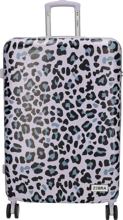 Zebra Trends Animal Travel Grote Koffer - 74 cm - 90 liter - TSA slot - Lila Panter