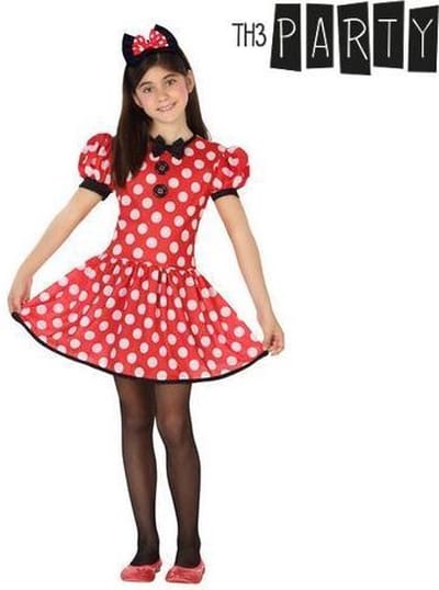 ATOSA - Miss Mouse stippenkostuum voor meisjes - 116/128 (5-6 jaar)