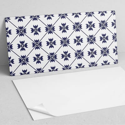Coloray Wandpanelen Zelfklevend - Stijlvol geometrisch patroon PVC Wandpaneel - 100 cm x 50 cm - Marine Wandbekleding Zelfklevend - 1 stuk - Mozaïeken Wandpanelen Zelfklevend - Wandbord Keuken - Wandpaneel Badkamer