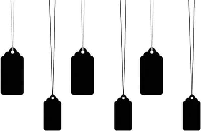 PartyDeco - Gift Tags Krijtbord 6 stuks