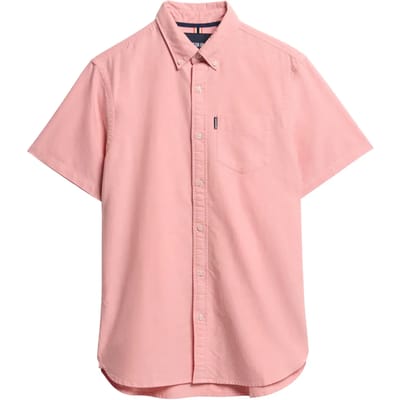 Superdry - Oxford-overhemd met korte mouwen - Heren - Shirts