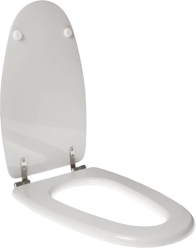 Toiletzitting - WC deksel - Badkamer vernieuwen - Hoge kwaliteit polyester - Model XL - Wit