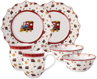 Villeroy & Boch Toy's Delight Ontbijtset Locomotief 6-Delig