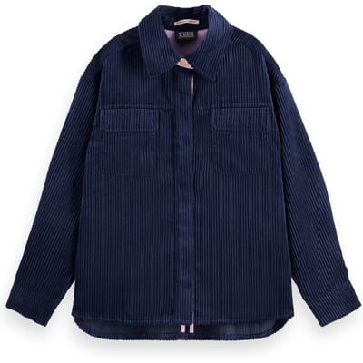 Scotch & Soda Girl Oversized Corduroy Shirt Sky Captain Taglia: 4 | Camicie Outlet | kids