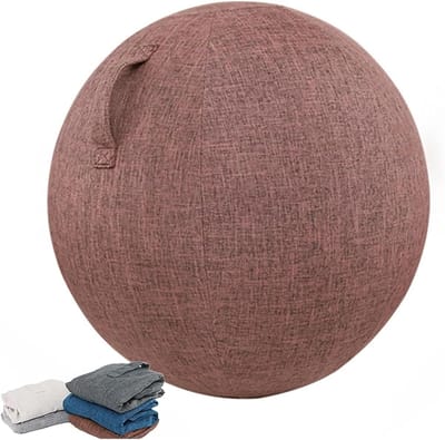 Gymnastiekbalhoes - Balhoes - Zitcomfort verbeteren - Wasbaar linnen materiaal - 55 cm - Blauw