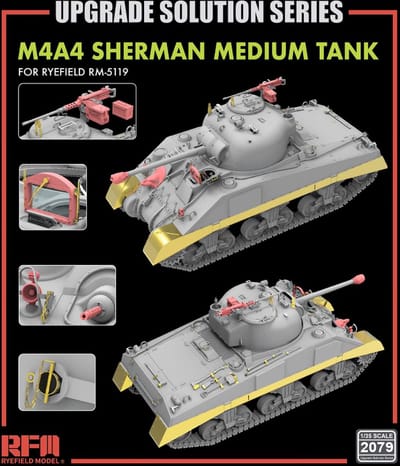 Rye Field Model Modelbouwpakket - 2079 Upgrade set M4 A4 Sherman serie voor RFM5119 Accessoires set - 1:35 - Modelbouw