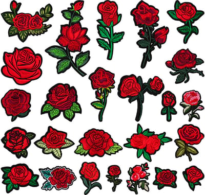Daity 25-pack - Patches voor kleding - DIY kledingdecoratie patches - strijk embleem - grappige borduurapplicatie patches voor kleding - jeans - broeken - jassen - schoenen - rugzakken