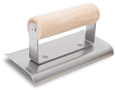Betonrandenspaan 10 mm - Stalen kantenspaan met houten handvat voor perfect afgewerkte randen