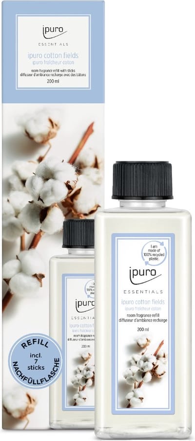 Ipuro Geurstokjes Navulling Cotton Fields 200 ml
