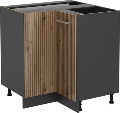 Vicco R-Line Hoekkast – 75.6 cm zonder werkblad Artisanaal eiken