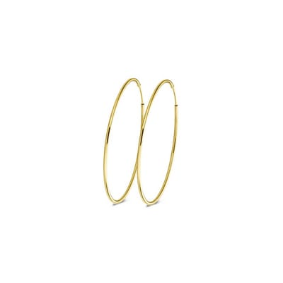 New Bling 9NBG-0487 Gouden Oorringen - Dames - Ooringen - 25 x 1,2 mm - 14 Karaat - Goud