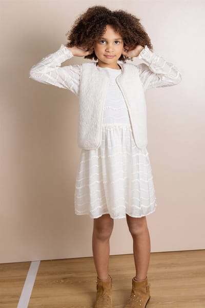 NONO N512-5803-020_116 Meisjes Jurk Milly - Maat 116