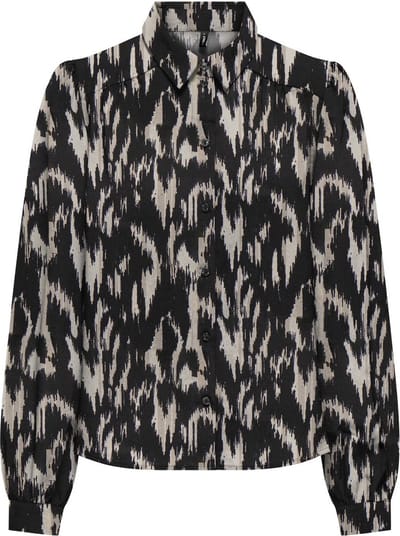Only Blouse Onlnova Life Elite L/s Emma Shirt A 15331893 Black/590 Rough Dames Maat - XS