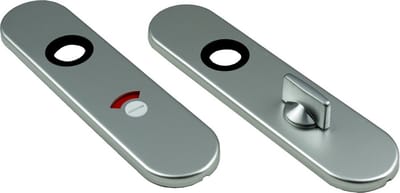 Ami Kortschild - ovaal - 177x44x6,5mm - WC 63/8 - aluminium F-1