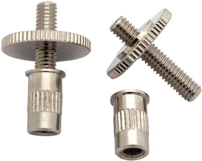 Göldo Tunamatic hoogtenversteller nikkel, 6mm DM, 11mm lang - Gitaaronderdeel