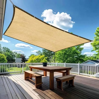 Dailygoods- Schaduwnet 95% schaduwpercentage - UV-bestendig - Plantenbescherming - Broeikas - Schuur/Kennel - 2 x 2 m - Zonnescherm