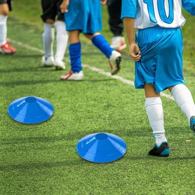 Trainingskegels Set - Snelheidskegels Markering - Sport Training - 25 Stuks 5 Kleuren - 19x5 cm - Multicolor