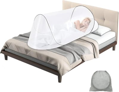 SnelShoppen - Opvouwbaar Vliegengaas Pop-up 200 x 80 x 56 cm - Draagbaar en Ademend Anti-Muggenbescherming voor Kamperen en Reizen