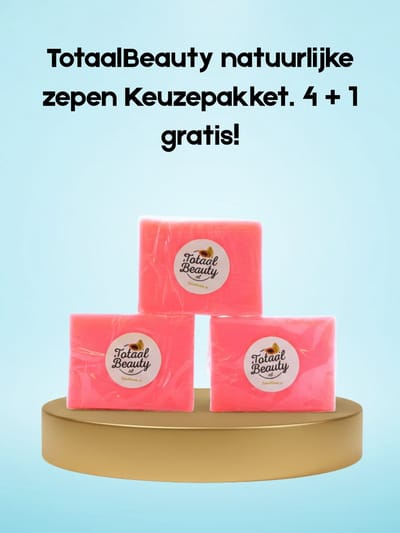 TotaalBeauty Natuurzepen Keuzepakket – 4 + 1 Gratis – Verzorgende & Natuurlijke Zeepset – Reinigt, Hydrateert & Verfrist de Huid – Voor een Zachte, Stralende & Gezonde Huid