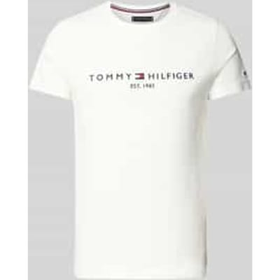 Tommy Hilfiger  T-shirt Korte Mouw TOMMY FLAG HILFIGER TEE
