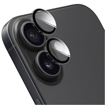 Rosso Camera Frame Protector Geschikt voor Apple iPhone 17 - Case Friendly - 9H Tempered Glass voor Cameralens - Gemakkelijke Installatie met Tray - Transparant