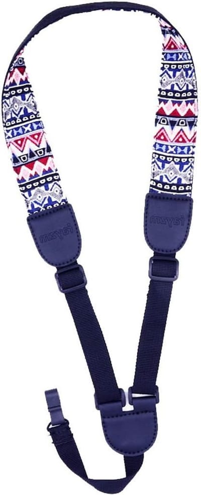 Verstelbare Bohemian Ukulele Strap, Knoopvrije Schouderband voor Comfortabel Spelen, Ideaal voor Muzikanten