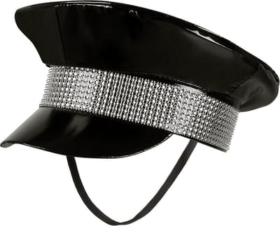 Boland - Pet Black rock Zwart - 59 - Volwassenen - Unisex - Glitter and Glamour - Festival