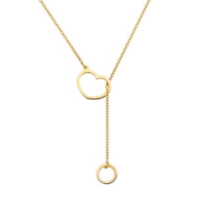 Collier heart en circle