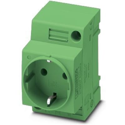 Contactdoos voor schakelkast Phoenix Contact EO-CF/UT/GN Groen (l x b) 60 mm x 45 mm