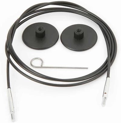 Breikabel - Verwisselbare kabel - Snel breien - Soepele verbinding - 56 cm - Zwart