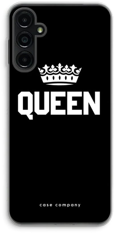 Case Company® - Hoesje geschikt voor Samsung Galaxy A14 hoesje - Queen zwart - Soft Cover Telefoonhoesje - Bescherming aan alle Kanten en Schermrand