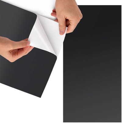 Tulup Meubelfolie - Zwart Meubelfolie - 65x130 cm - Zwart Meubelfolie - Meubel Wrap Folie - Minimalist Meubelfolie - Plakfolie Meubels - Keuken decoratie - Achtergronden en patronen