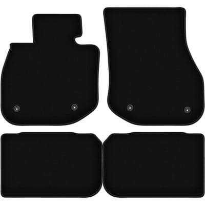 Wielganizator WLG-BASIC Serie - Autotapijt Velours - Zwart - Voor BMW iX1 - 2022