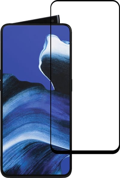 Smartphonica Screenprotector Geschikt voor Oppo Reno 2 - Full Cover Tempered Glass - Gehard glas Geschikt voor Oppo Reno 2 geschikt voor Oppo Reno 2