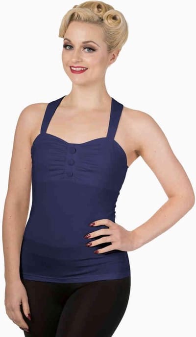 Dancing Days - THIS MOMENT Mouwloze top - S - Blauw