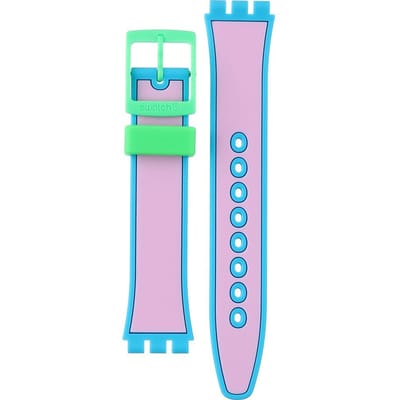Swatch Plastic - Originals Medium (34mm) /Access/Solar/Musicall/Stop - G/SK/SL/SR/SS/SO28 AGZ342 GZ342 Serious Action Horlogeband