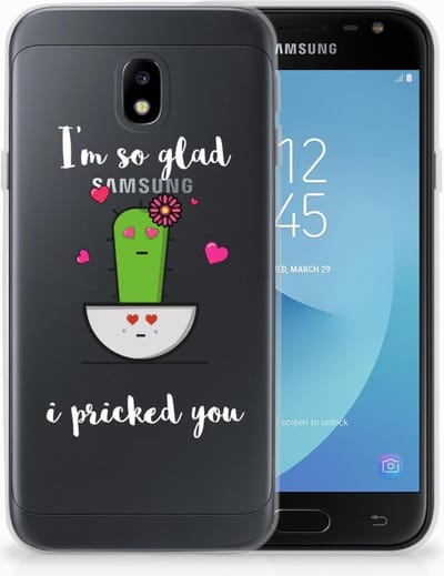 Samsung Galaxy J3 2017 Telefoonhoesje met Naam Cactus Glad