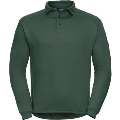 Russell Heren Sweatshirt voor zwaar gebruik (Fles groen)