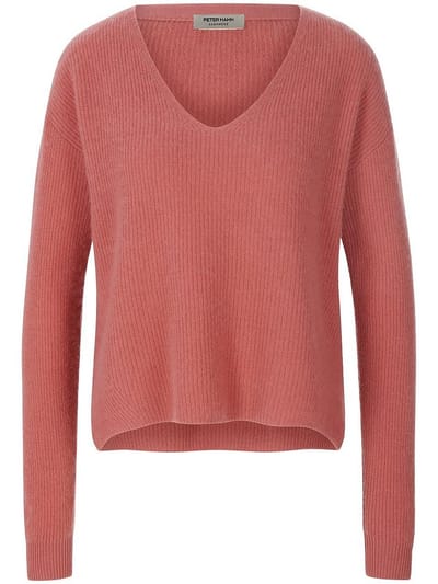 Trui V-hals Van Peter Hahn pink