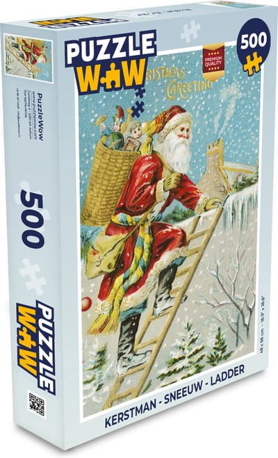 Puzzel Kerstman - Sneeuw - Cadeaus - Legpuzzel - Puzzel 500 stukjes - Kerst - Cadeau - Kerstcadeau voor mannen, vrouwen en kinderen