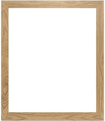 Eiken Fotolijst met Passe-Partout en Veiligheidsglas Opties