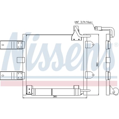 Condensator, airconditioning NISSENS 94446