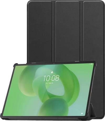 Hoesje Geschikt voor Lenovo Idea Tab Pro - Dun & Stevig - Trifold Bookcase - Hard Cover - Hardcover Book Case - Tablet Hoes - Zwart