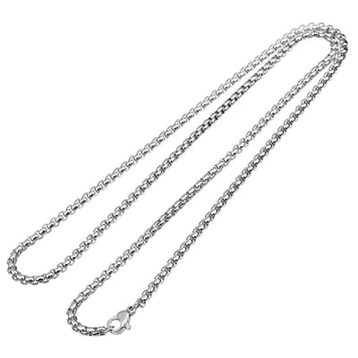 Fako Bijoux® - Schakelketting Staal - RVS - Ronde Venetiaanse Schakel - 2.5mm - 60cm - Zilverkleurig