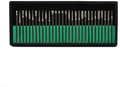 30-Piece Diamond Coated Drill Bit Set for Dremel Tools, Suitable for Jewellery and DIY with Precise Tips for Beads, Pendants and Small Stones (3 Handle Set)