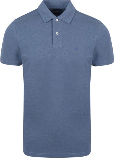 Suitable Mang Poloshirt Blauw - Maat 3XL - Heren - Polo shirt Heren met Korte mouw