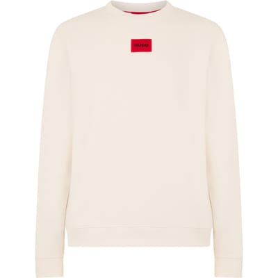 Hugo Heren Diragol Sweatshirt met ronde hals (Natuurlijk)