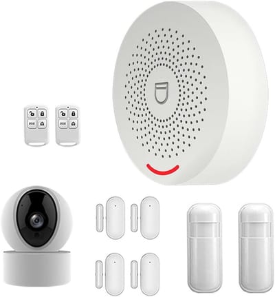 Draadloos Alarmsysteem - Smart Home Beveiliging - Huis Beveiligen - APP Bediening - 54 Zones - Wit