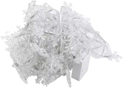 LED Sneeuwvlokken - 10 m - 100 sterren - Kerstverlichting met 100 Sneeuwvlokken – 10 Meter | 8 Lichtmodi | Kleurrijk LED Licht voor Binnen & Buiten